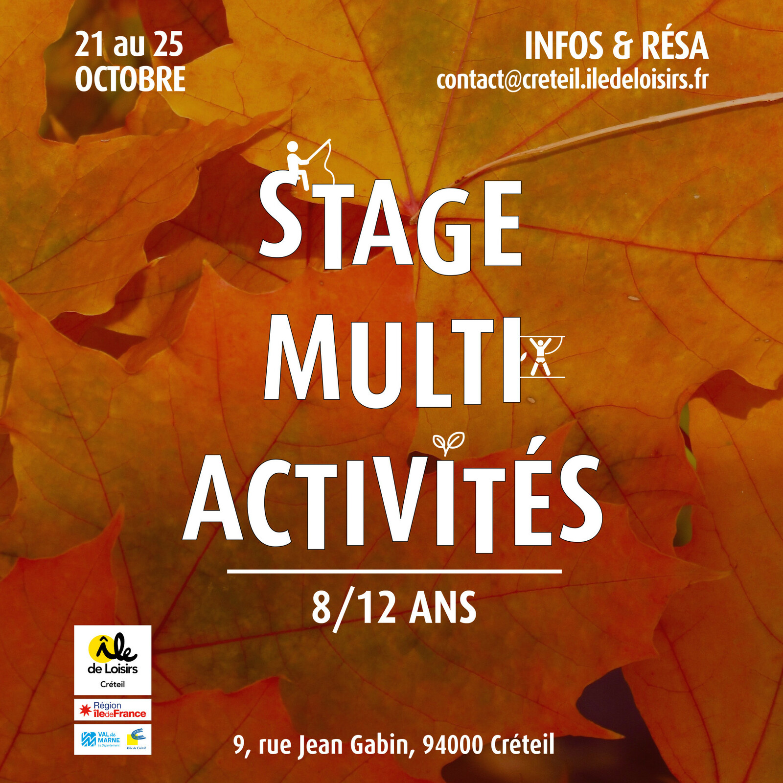 Stage multi activités du 21 au 25 octobre 2024